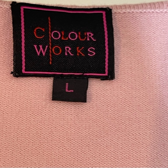 Colour Works pink cardigan - Picture 10 of 11